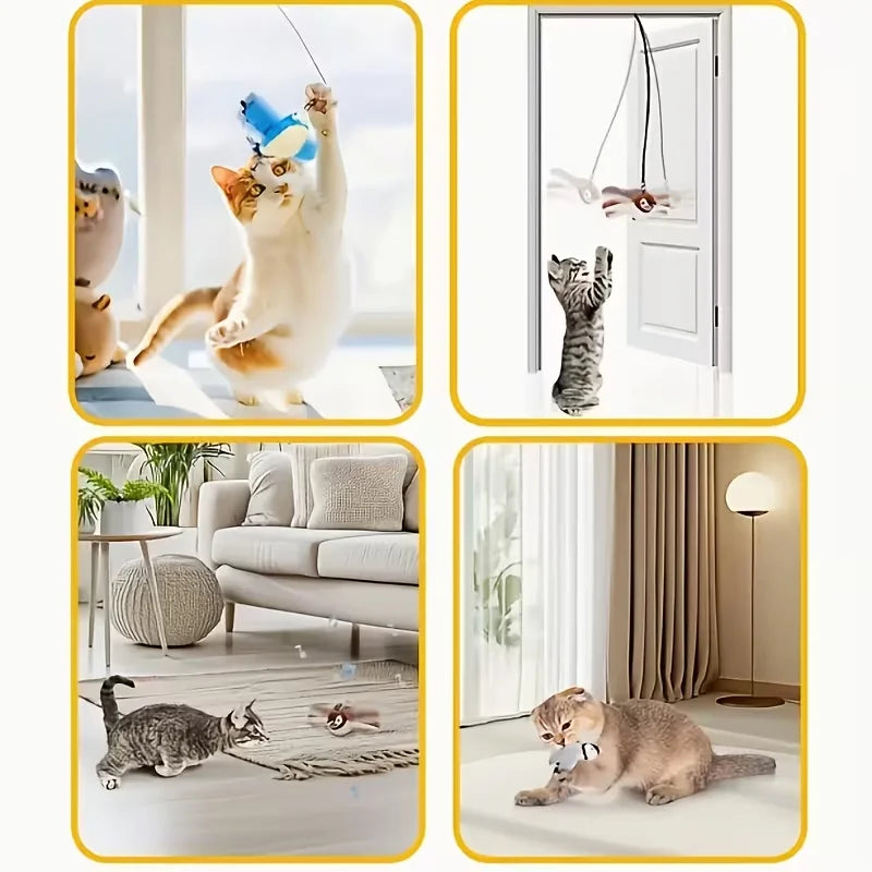Flapping Bird Cat Toy with Catnip (USB Rechargeable)
