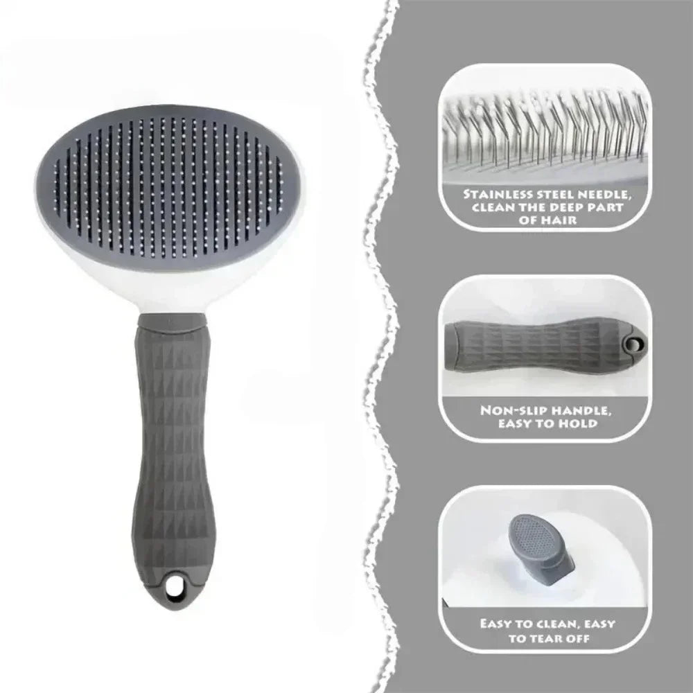 Self-Cleaning Slicker Brush for Cats