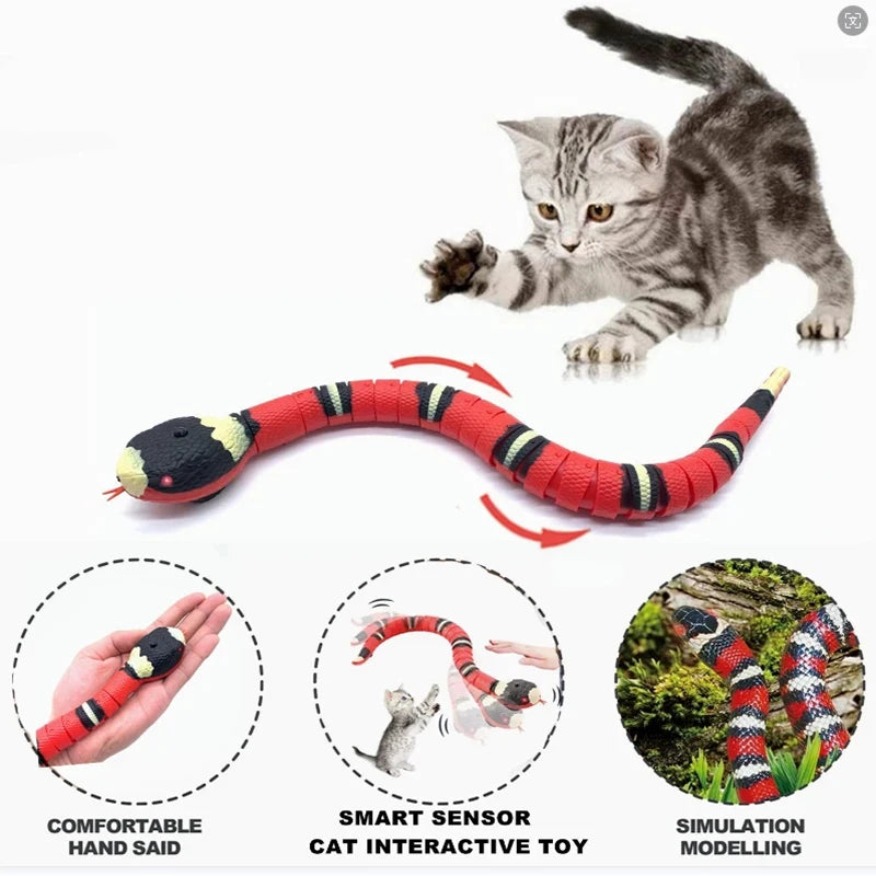 Smart Sensing Snake Cat Toy (USB Rechargeable)