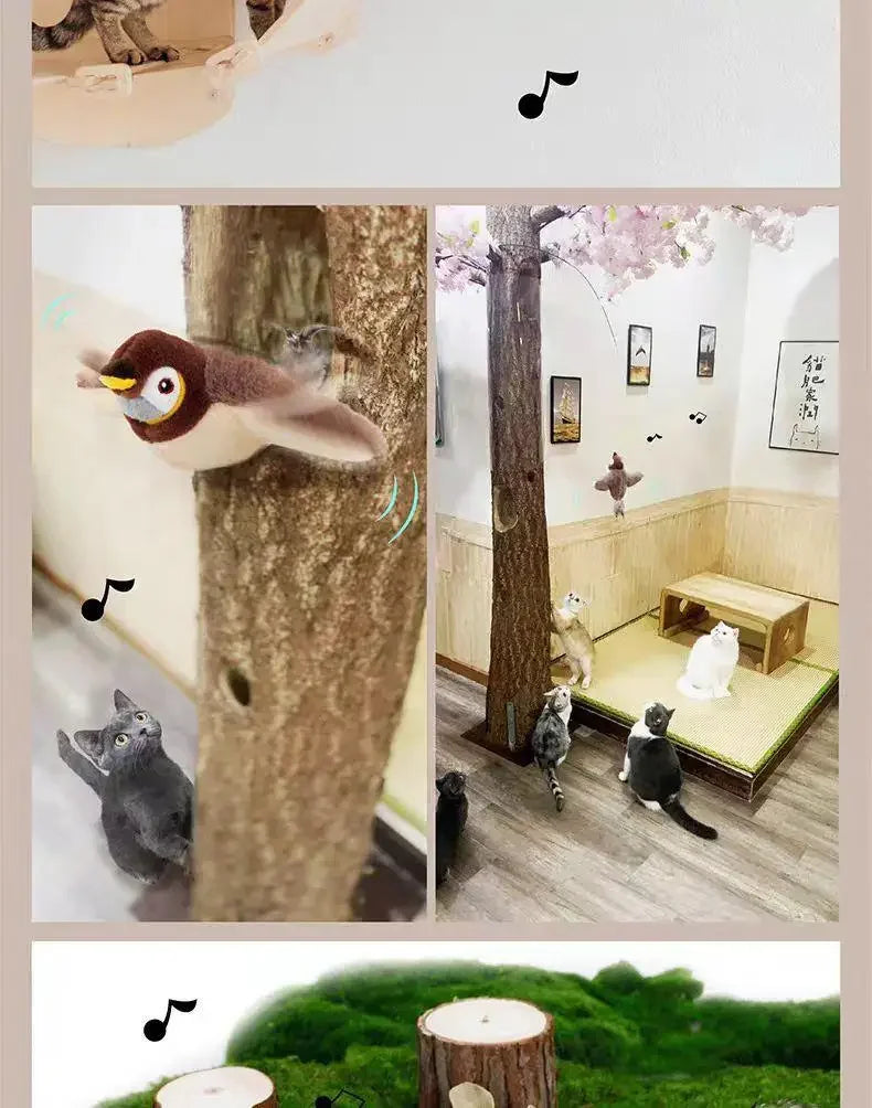 Flapping Bird Cat Toy with Catnip (USB Rechargeable)
