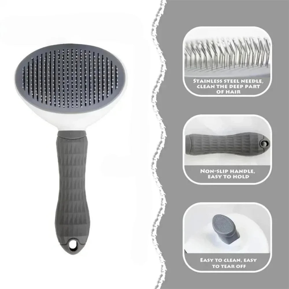 Self-Cleaning Slicker Brush for Cats