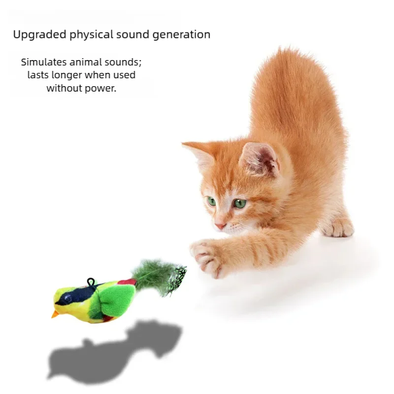 Bird-Sound Plush Catnip Cat Toy