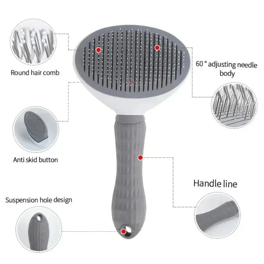 Self-Cleaning Slicker Brush for Cats