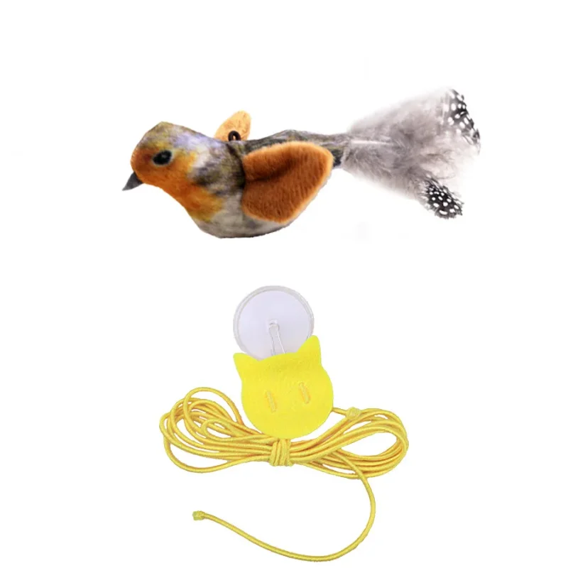 Bird-Sound Plush Catnip Cat Toy