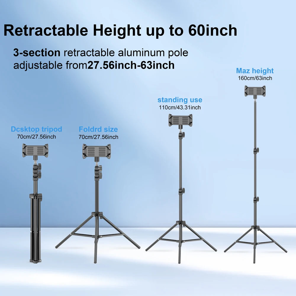 Cat TV Tablet Floor Stand (Adjustable 24-65 in)
